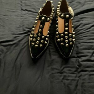 Brand New Marc Jacobs Mary Jane Studded Black Flats